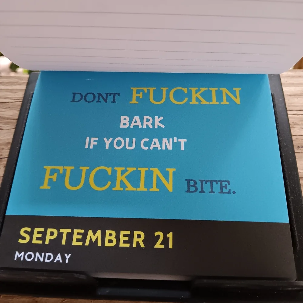 A Daily Dose Of Zero F*cks: A F*cking 2026 Desk Calendar
